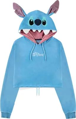 Produktbild von Genä htes Crop-Top mit Filzflicken XS