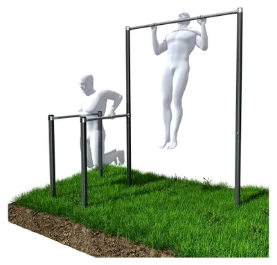 Produktbild von Klimmzugstange und Barren für Outdoor-Training bis 250 kg