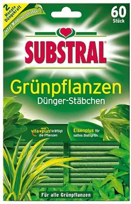 Obrázek produktu pro Tyčinky Substral pro hnojení zelených rostlin - 60 kusů