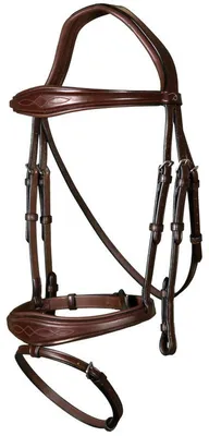Produktbild von Dyon New English Collection anatomische Trense mit kombiniertem Reithalfter