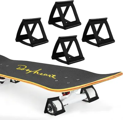 Imagen del producto de Accesorios para patinaje: Juego de 4 entrenadores de trucos con ruedas de goma, para longboard