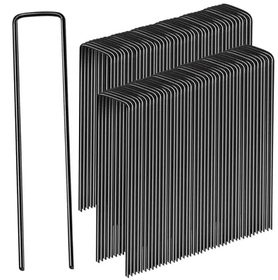 Immagine prodotto di Solidchoice - Set di 100 picchetti da giardino neri per una maggiore stabilità