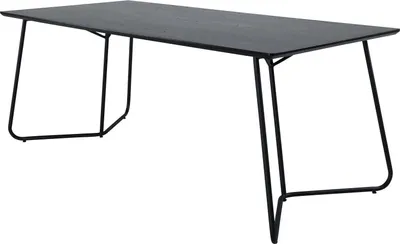 Productafbeelding van FURNLUX Eettafel Petra, zwart, 90 cm / Hoofdkleur: zwart / Afmetingen: 90 x 190 x 75 cm