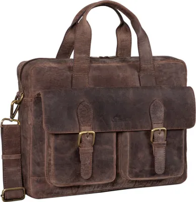 Produktbild von Benthill Aktentasche aus Leder - Lehrertasche Umhängetasche - Leder-Tasche Business - Echt-Leder Herren Arbeitstasche aus Büffelleder