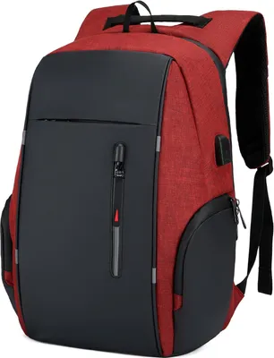 Produktbild von STILVORA Rucksack Herren Business Rucksack, Multifunktion USB Laptoprucksack, große Kapazität, Schultertasche für Arbeit, Reise & Notebook, Rot