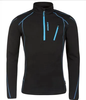 Obrázek produktu pro PROTEST HUMANS 1/4 tričko na zip True Black M