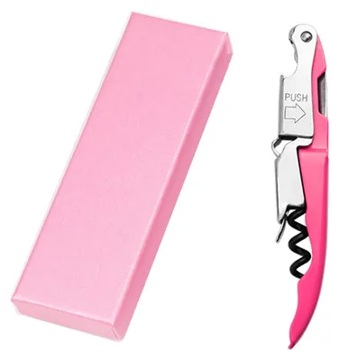 Professioneller Korkenzieher roze, 3-in-1 Kellnermesser