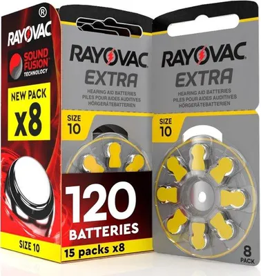 Produktbild von Rayovac 61010120 Batterien 105 mAh 1,45 V, 120 Stück