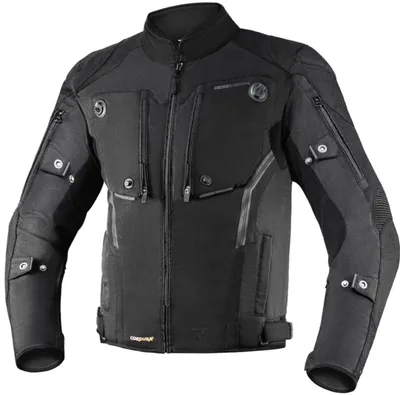 Immagine prodotto di Giacca in tessuto Rebelhorn Borg da moto, nera, XS