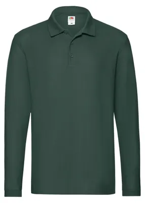 Produktbild von Fruit of the Loom - "Premium" Poloshirt für Herren Langärmlig LT1617 (L) (Tannengrün)