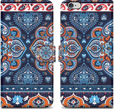 Produktbild von Cadorabo Schutzhülle für Apple iPhone 6 PLUS / 6S PLUS Hülle Design Blau Handyhülle Schutzhülle Etui Magnetisch Case