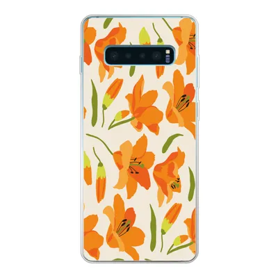 Produktbild von MuchoWow® Handyhülle Schutzhülle Hülle für Samsung Galaxy S10 Lite Blumen - Lilie - Muster Silikon Softcase Handy Hülle - Schutz