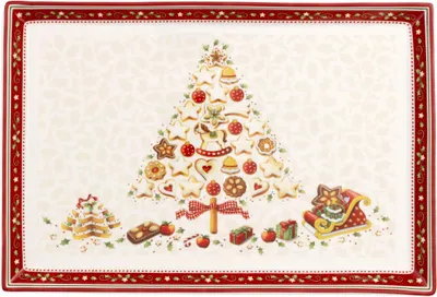 Immagine prodotto di Villeroy & Boch Winter Bakery Delight piatto da portata rettangolare, grande 39x26,5 cm