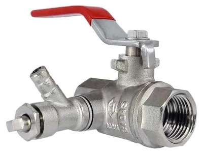 Produktbild von Muffenkugelhahn PN 25 DN 25-1" IG-IG langer Hebel mit Entleerung für Trinkwasser, Heizung und Industrie