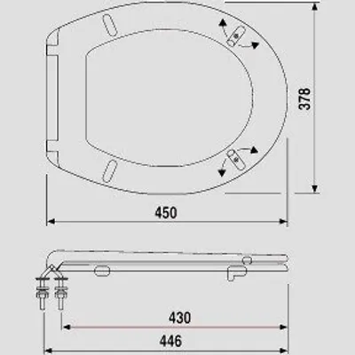 Produktbild von SANIT 56.038.84..S099 WC-Sitz 4002 (abumed) Thermoplast