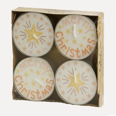 Produktbild von Teelichter groß 4er Set - Christmas