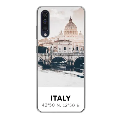 Produktbild von MuchoWow® Handyhülle Schutzhülle Hülle für Samsung Galaxy A50 Italien - Brücke - Fluss Silikon Softcase Handy Hülle - Mobiltelefonhülle
