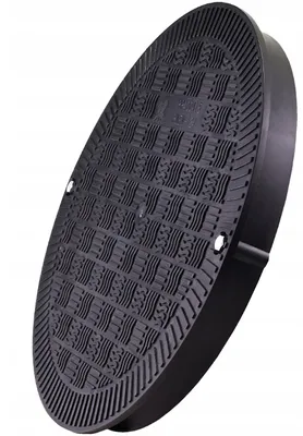 Produktbild von Rohrschachtabdeckung, Kanaldeckel, Schachtdeckel, DN400 BabylonPlast™ A15 Schwarz