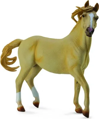 Produktbild von Collecta Paarden 1:12 DELUXE: MUSTANG HENGST PALOMINO 24.5x20.5cm