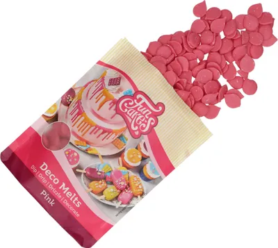Produktbild von Deco Melts Schokoladenpastillen Rosa 250g Fun Cakes