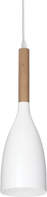 Obrázek produktu pro Závěsné svítidlo Industrial-Minimal Manhattan White Wood 1 Light E14