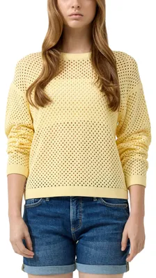 Produktbild von s.Oliver Damen Strickpullover – Langarm, Regular Fit, Ajourmuster
