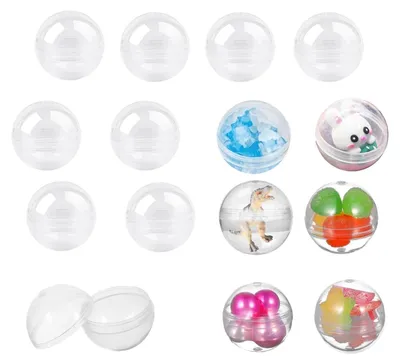 Produktbild von 120 Stück Füllbare Kunststoffkapseln - Transparent 28 mm