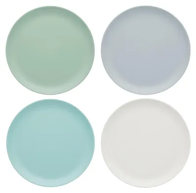 Image de Colourworks Assiette creuse de Mélamine, 23 cm, Multicolore, Set de 4
