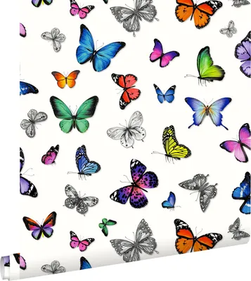 Produktbild von ESTAhome Tapete Schmetterlinge Multicolor 53 cm x 10.05 m