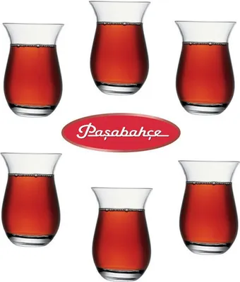 Obrázok produktu pre Pasabahce Veľké turecké poháre na čaj, orientálne poháre na čaj 6 kusov, Galata 42611