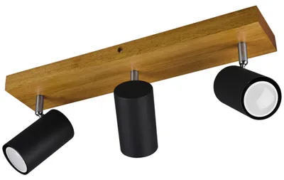 Produktbild von Deckenstrahler, Holz, Spots verstellbar L 44 cm