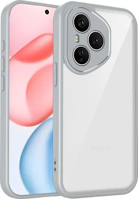 Obrázek produktu pro Pouzdro pro Honor 400 Pro průhledný zadní kryt s TPU rámečkem, odolné proti nárazům Šedá