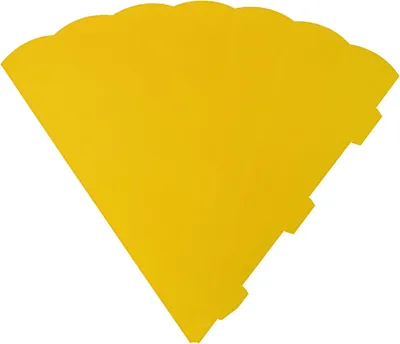 Produktbild von HEYDA Schultüten Zuschnitt 6-eckig 69 cm gelb