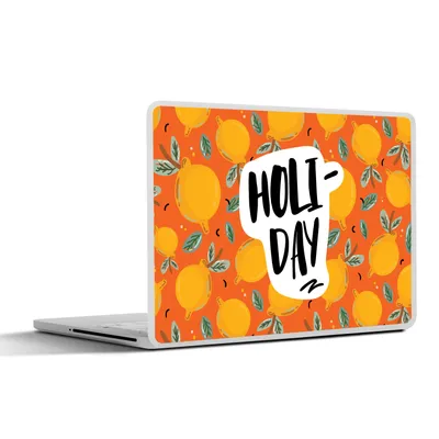 Produktbild von MuchoWow® Laptop Aufkleber Sticker Cover Zitrone - Sommer - Orange 30x22 cm - Laptop-Sticker