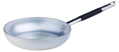 Produktbild von Aluminium Pfanne mit Edelstahlgriff zum Kochen