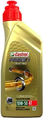 Produktbild von Castrol Power 1 Racing 4T 10W-50, 1 l, 10W-50, Motorrad, Benzin, Ottomotor, Gold