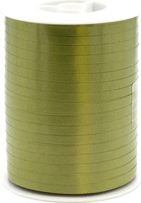Produktbild von Geschenkband Ringelband 5mm x 500m Rolle Olivgrün
