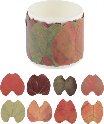 Produktbild von Washi Tape Blattf?rmiges Washi Tape - Bauhinia Blatt Niedliches Design Dekoratives Masking Tape Klebeband Für Journaling DIY Mehrfarbig 1 Stück