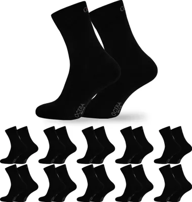 Produktbild von OCERA 10 Paar Socken für Damen & Herren - Schwarz 47/50