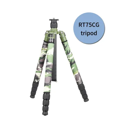 Immagine prodotto di Treppiede in fibra di carbonio, portata 20 kg, altezza regolabile, RT75CG
