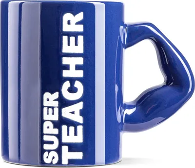 Produktbild von Blauer Becher mit Aufschrift - SUPER TEACHER