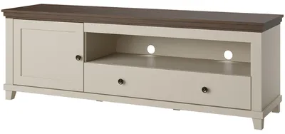 Produktbild von TV-Kommode TEVORA EV40 – Hellbeige / Dunin-Eiche