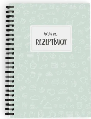 Produktbild von Rezeptbuch zum selberschreiben - DIN A5 Spiralbuch mit Inhaltsverzeichnis und Schutzcover
