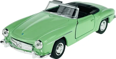 Produktbild von Welly Old Timer 1955 Mercedes-Benz 190SL Grün ohne Dach 1:34-1:39 Die Cast Metall Modell Neu im Kasten  42311