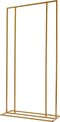 Obrázok produktu pre Stojan na pozadie na svadbu - Balónový oblúk a stojan na kvety - Železo, 100 x 200 cm - Odolný - Zlatý