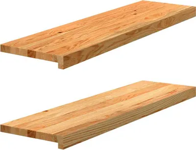 Produktbild von Fensterbänke 2 Stk. Hellbraun 90x30x2 cm Massivholz Eiche