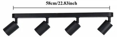 Produktbild von Deckenlampe, modernes Design, verstellbare Lichtrichtung, 4-Licht, Keine GU10-Glühbirne