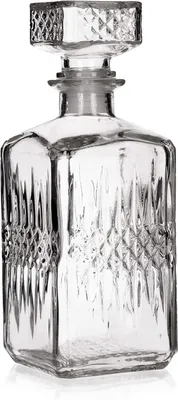 Produktbild von Karaffe Flasche Whiskykaraffe Cognacflasche Glaskaraffe Whisky Dekanter 0,85 L
