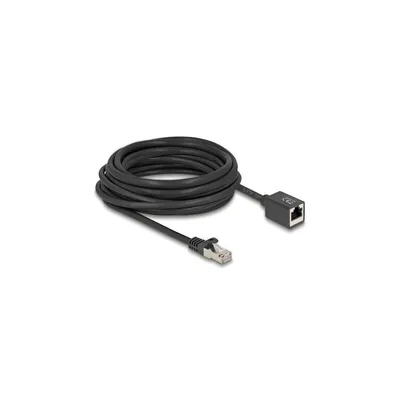 Produktbild von Delock - Netzwerkverlängerungskabel - RJ-45 (M) zu RJ-45 (W) - 7.5 m - 6 mm - S/FTP - CAT 6a - ohne Haken, halogenfrei - Schwarz
