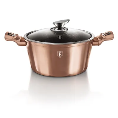 Obrázok produktu pre Rajnica s mramorovým povrchom a pokrievkou 24cm METALLIC LINE ROSE GOLD EDITION 19444